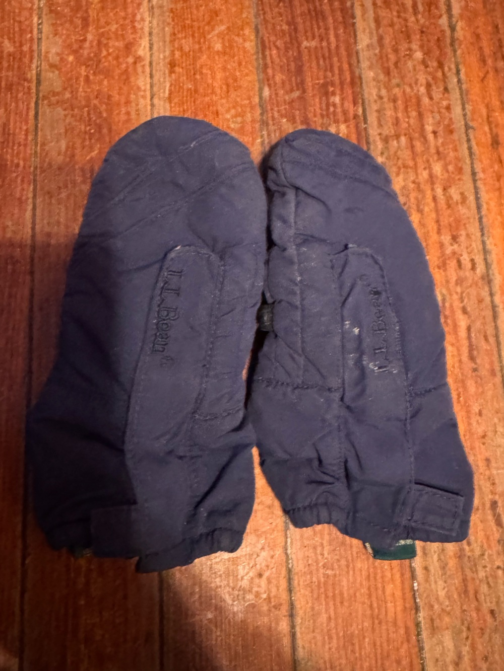 L.L. Bean Navy Blue Kids Mittens